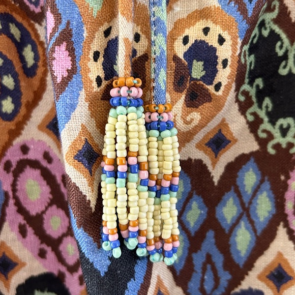 NWOT Farm Rio Hearts Ikat Mini Dress Size XS - Picture 10 of 16